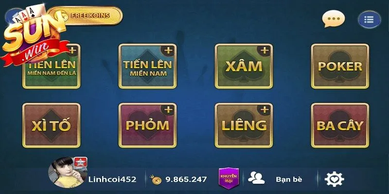 Sản phẩm game bài thú vị cập nhật phiên bản mới liên tục