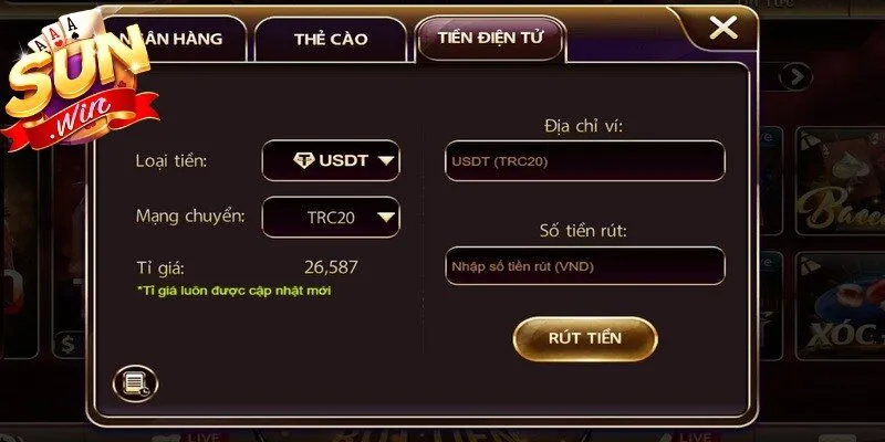 Điều kiện để rút tiền Sunwin mà game thủ cần biết